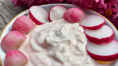 Radis roses au yaourt