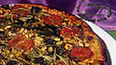 Tarte tatin d'aubergines au basilic et romarin