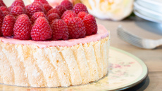 Charlotte revisitée aux framboises