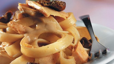 Tagliatelles de fête au foie gras