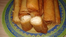 Bricks au poulet, olives et champignons