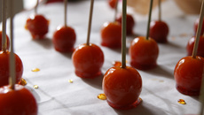 Tomates cerises caramélisées