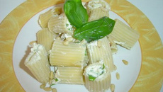 Pâtes farcies chévre, ricotta et basilic