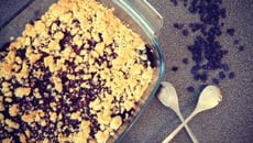 Crumble aux myrtilles