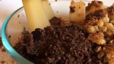 Crumble poire et chocolat gourmand