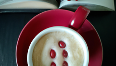 Cappuccino de baies rouges