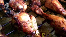 Poulet tandoori et confit de poivrons à la mangue