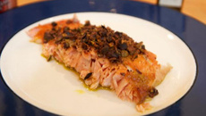 Saumon aux pistaches et à l'érable