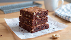 Brownie avec des noix de pécan