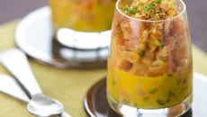 Crumble de saumon aux agrumes et Savora