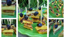 Mini club-sandwiches de polenta