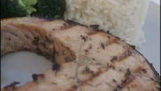 Darne de saumon grillée