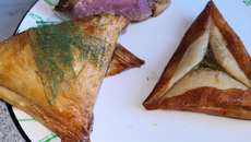 Samoussa au cabécou et magret de canard