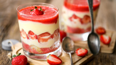 Tiramisu aux fraises en verrine rapide