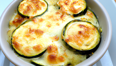 Gratin de Saint Jacques aux courgettes