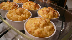 Petits soufflés légers au chou-fleur