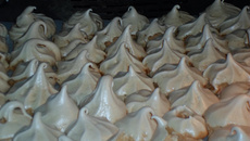 Les meringues, gâteau