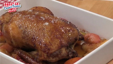 Canette rôtie aux épices de Noël