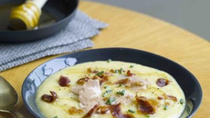 Soupe de maïs et céleri au miel de Fleurs