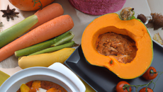 Repas autour du potimarron