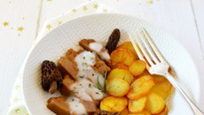 Seitan à la sauce aux morilles