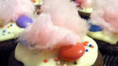 Cupcakes citron vert - pavot, chantilly framboises - pralines