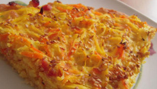 Tarte à la courge spaghetti