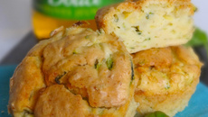 Moelleux courgette, basilic et huile d'olive