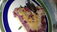 Tarte framboisine sur son palet breton