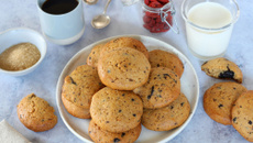 Cookies à la patate douce et chocolat noir (sans beurre)