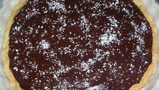 Tarte au chocolat sur lit de Poires