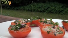 Délicieuses tomates à la provençale cuites à la plancha