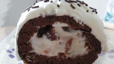 Bûche légère façon forêt noire