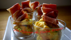Mini cakes à la courgettes et au jambon cru