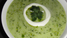 Soupe de légumes verts au boursin Thermomix
