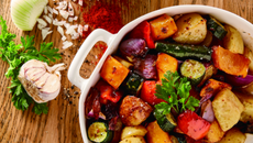 Poêlée de légumes aux épinards