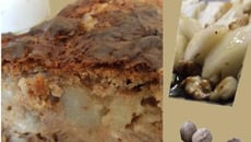 Gâteau miellé aux poires et aux noix