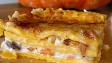 Lasagnes de citrouille aux champignons
