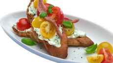 Crostini de Philadelphia aux 2 tomates