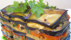 Terrine d'aubergines aux légumes