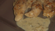 Aiguillettes de poulet à la vanille