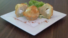 Muffins au chèvre frais et au persil