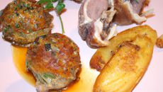 Petit pâtisson et sa farce de brebis frais