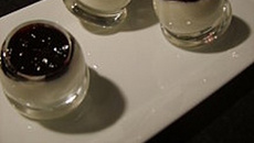 Duo de panna cotta de fromage de brebis basque