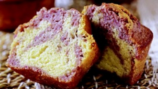 Muffins marbrés à la framboise