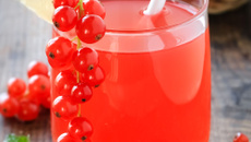 Cocktail fraîcheur groseilles et citron