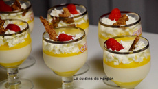 Panna cotta à la mangue et lait de coco