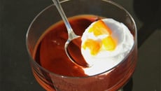 Île flottante au chocolat