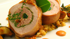 Filet de veau farci au chèvre Chavignol