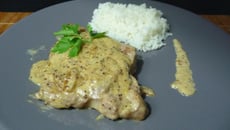 Tranche de porc à la crème